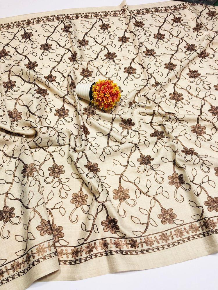 1 Pc Women's Woolen Embroidered Shawl
